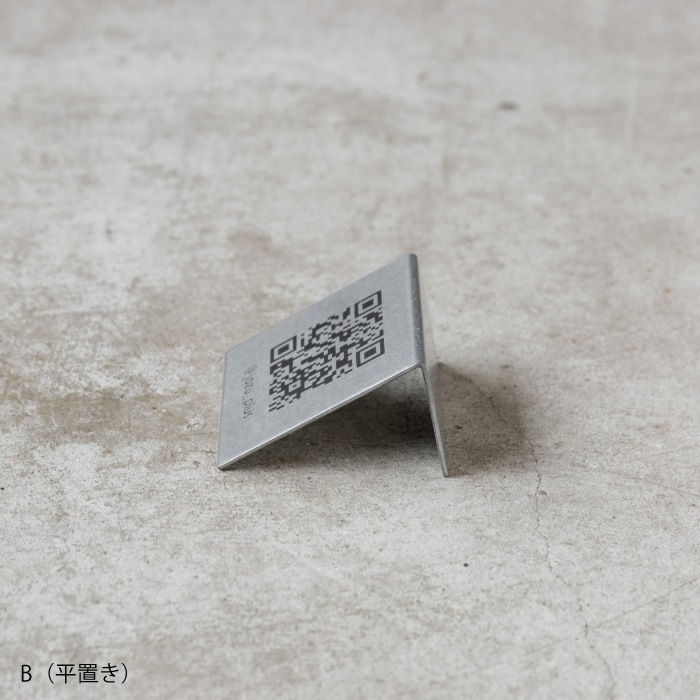 卓上QRコードスタンド（シルバー）