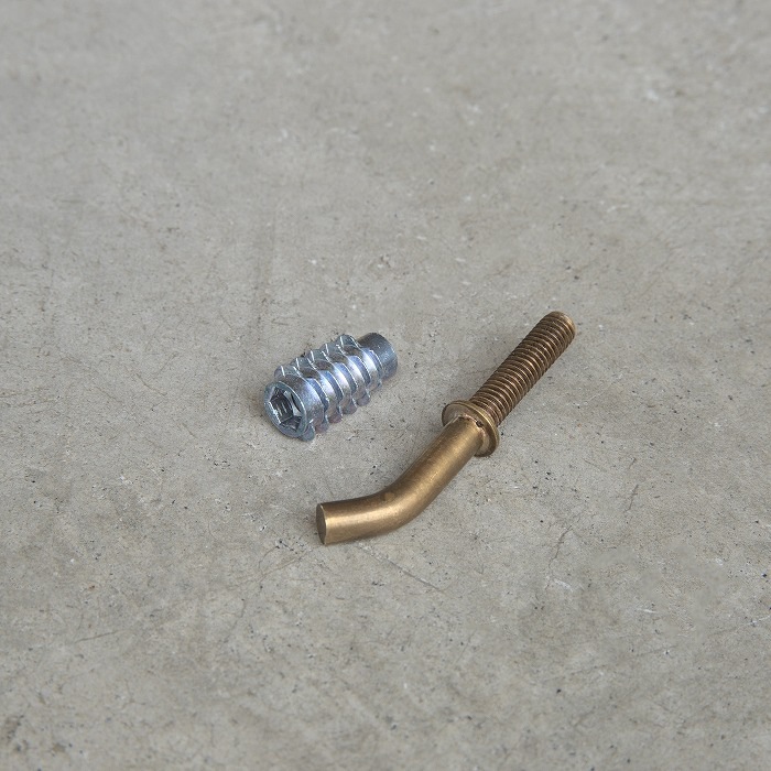 アンティーク加工 真鍮 曲げフック