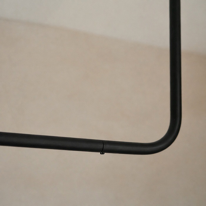 BOU】錆びないコの字型天吊りハンガーバー（黒） | 金物,ハンガーバー