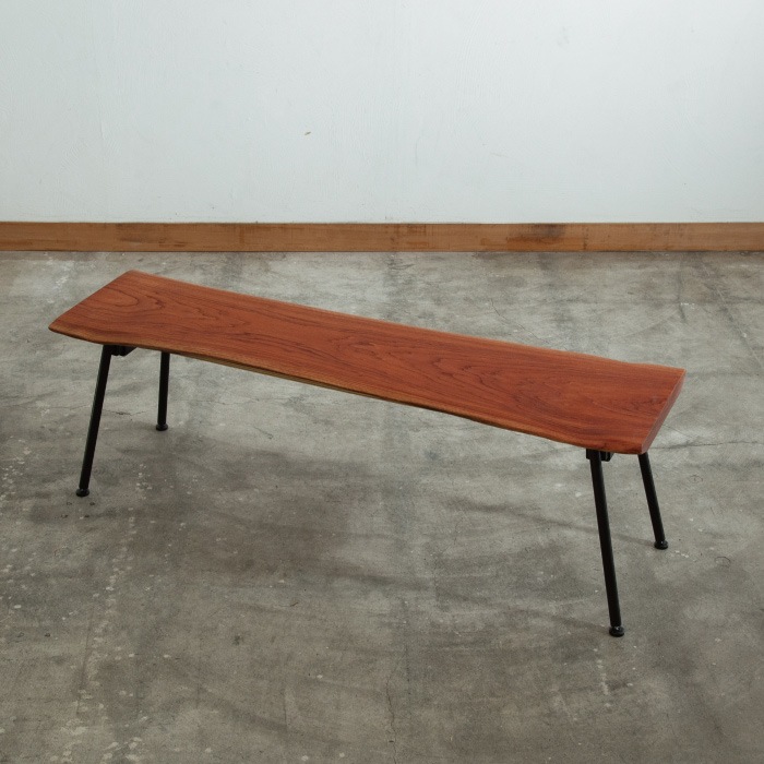 無垢天板ベンチ 香椿（チャンチン） W1300