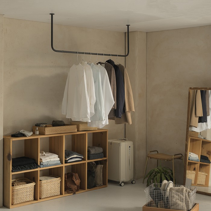 BOU】コの字天吊りハンガーバー＜サイズオーダー＞ | サイズオーダー