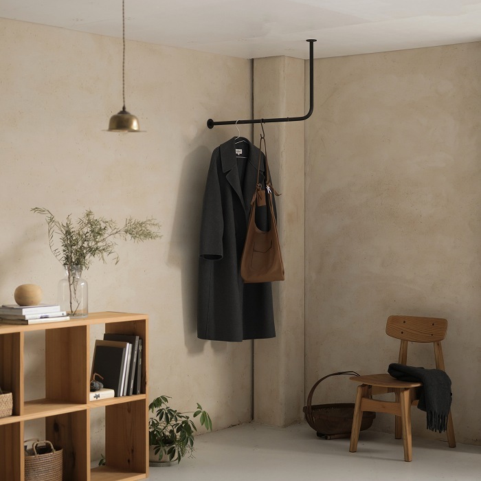 【BOU】L字型天吊りハンガーバー＜サイズオーダー＞