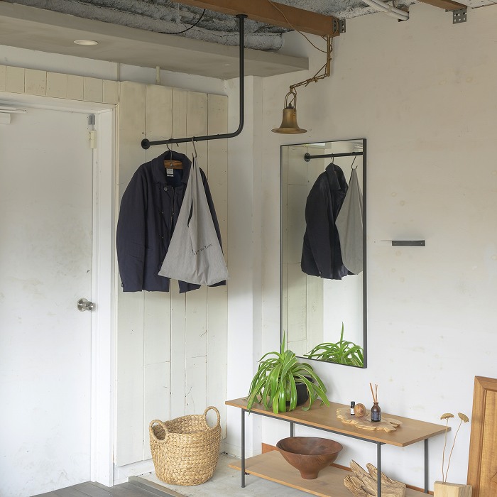 【BOU】L字型天吊りハンガーバー＜サイズオーダー＞