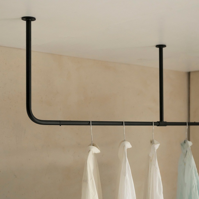 【BOU】L字型天吊りハンガーバー＜サイズオーダー＞