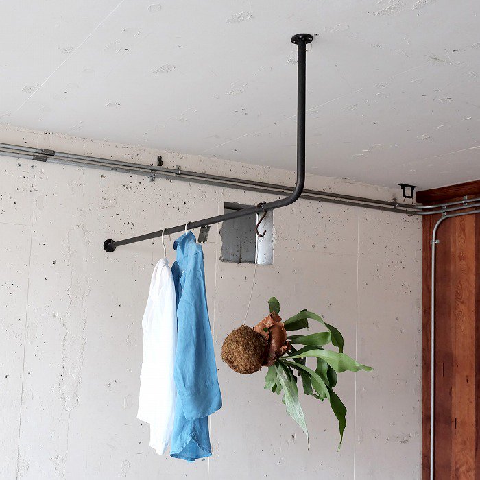 【BOU】L字型天吊りハンガーバー<サイズオーダー>