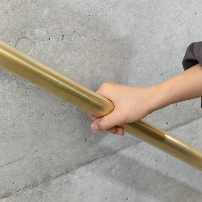 真鍮 階段手すり(角座)<サイズオーダー>