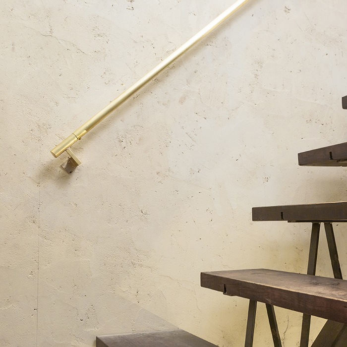 真鍮 階段手すり(角座)<サイズオーダー>