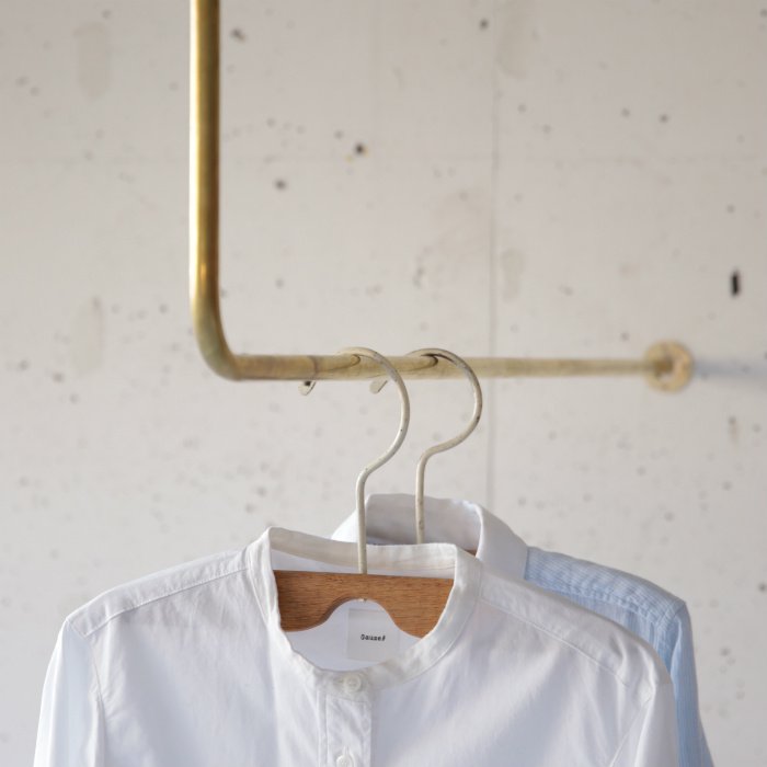 真鍮 L字型天吊りハンガーバー＜サイズオーダー＞