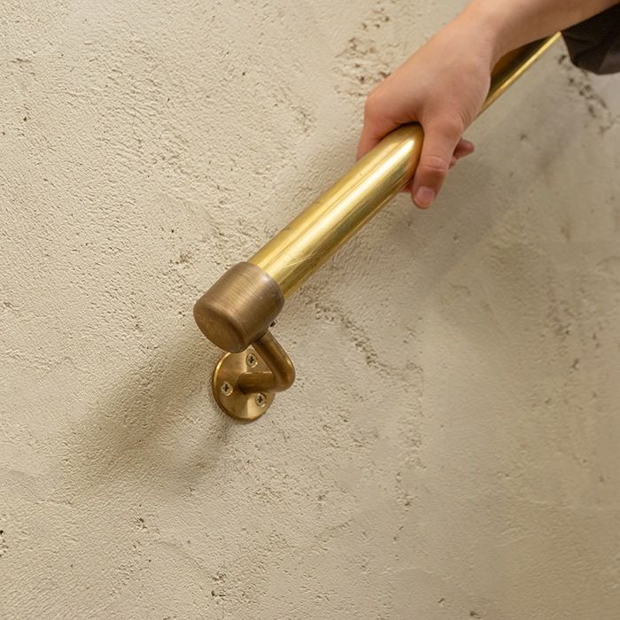 真鍮 階段手すり（丸座）＜サイズオーダー＞