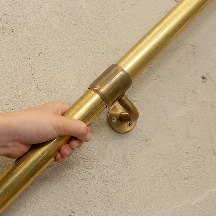 真鍮 階段手すり（丸座）＜サイズオーダー＞