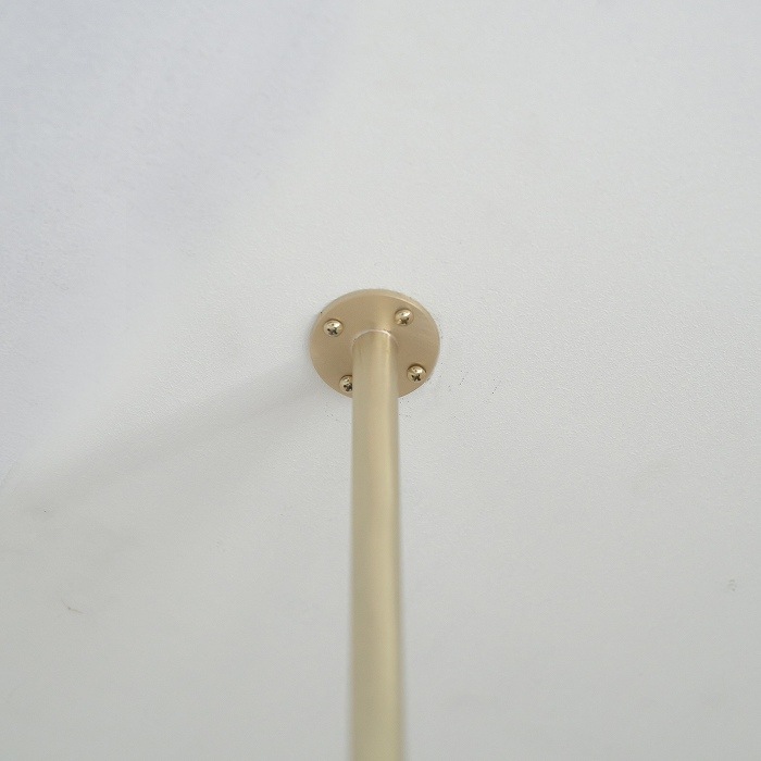 真鍮 コの字型天吊りハンガーバー＜サイズオーダー＞