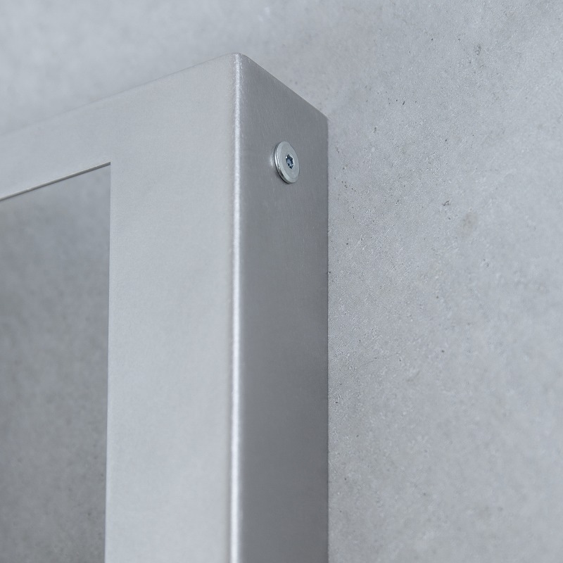 【Haco】スクエア表札 番地(ステンレス)