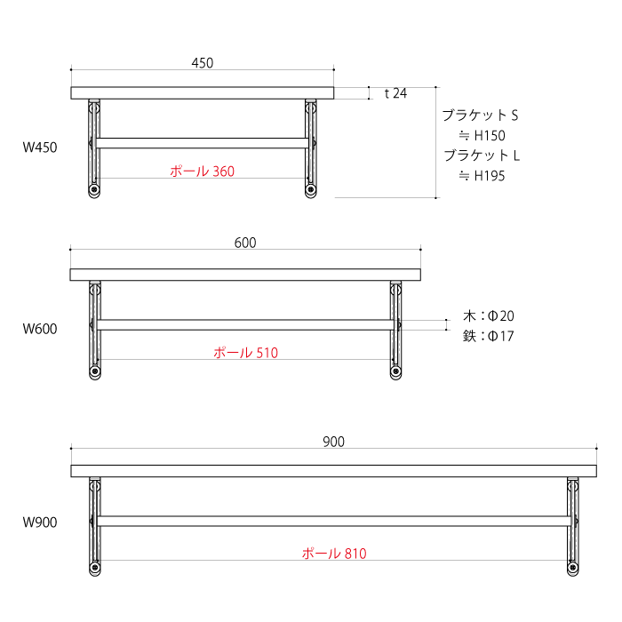 サーカスブラケット　オプション