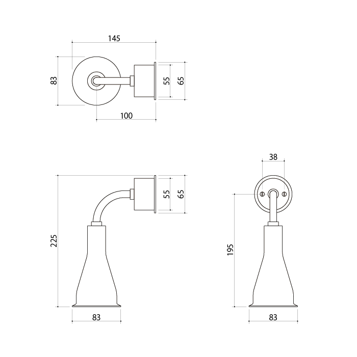 玄関灯 HOLY（シルバー）