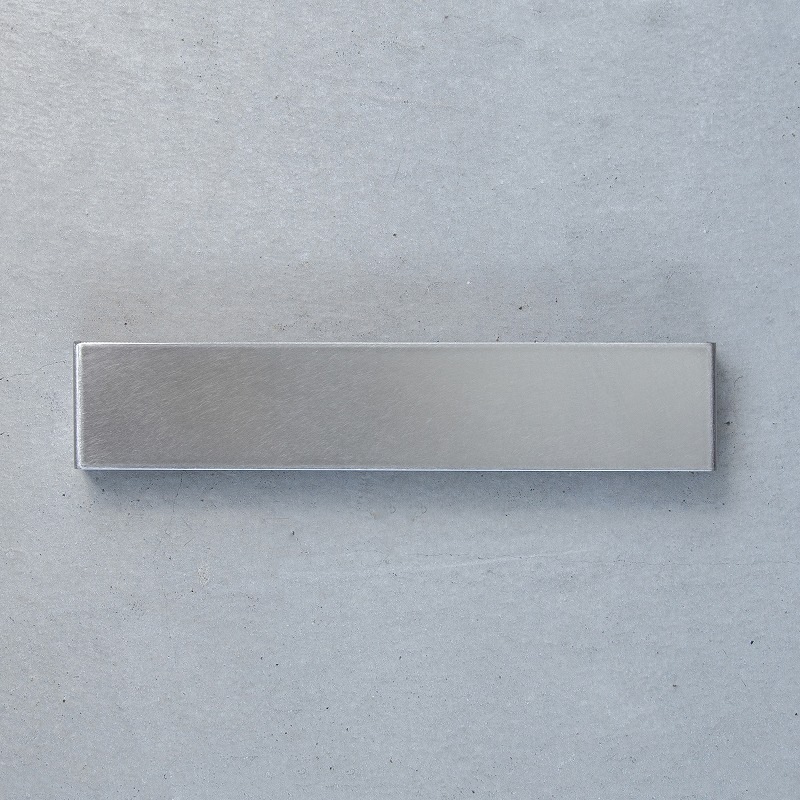 【Haco】スリム表札 文字入れなし（ステンレス）