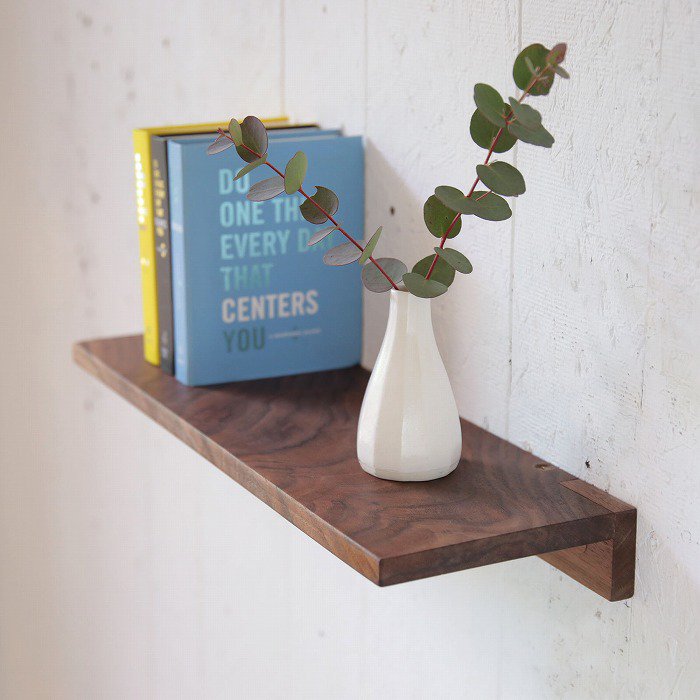 木製 フロートシェルフ（ウォールナット）