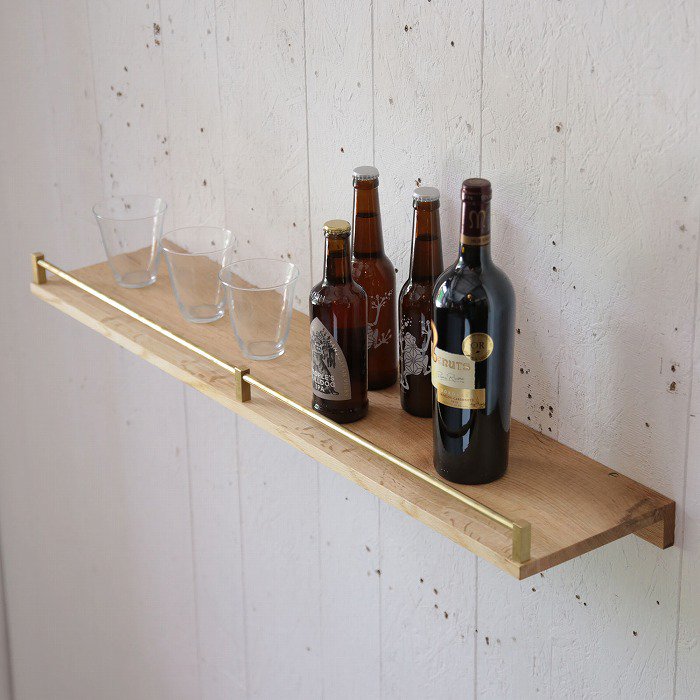 木製 フロートシェルフ（ウォールナット）