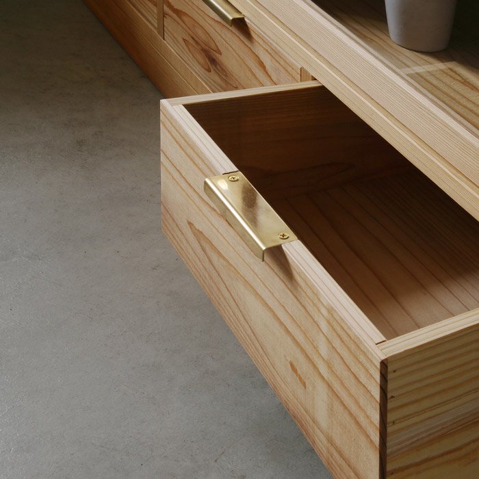 真鍮 アングルハンドル家具用