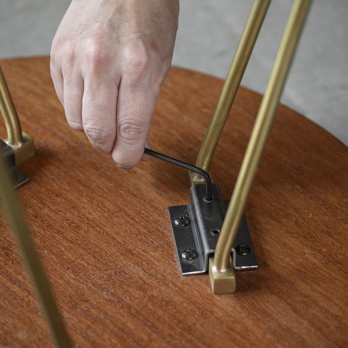 真鍮 V字 テーブル脚