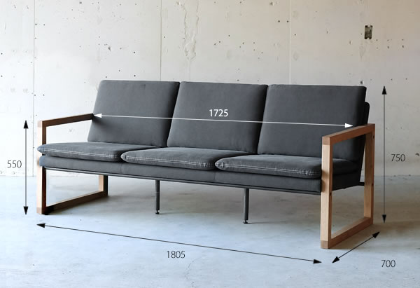 【MORRIS】ソファ <3人掛け>