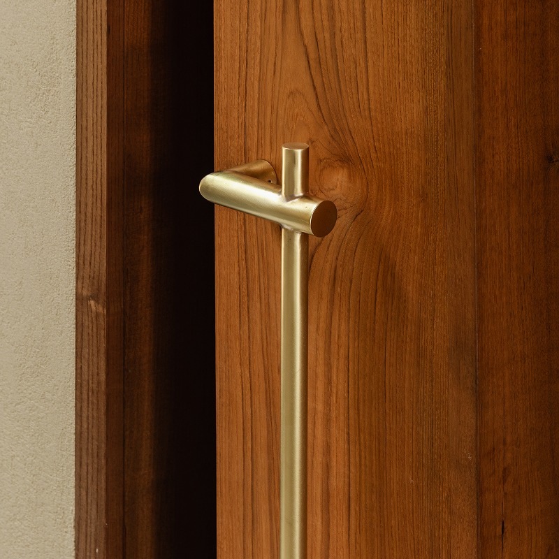 真鍮 オフセットドアハンドル<サイズオーダー>