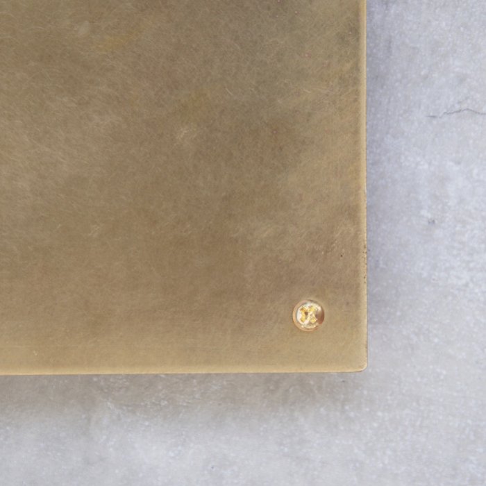壁面看板 300×300（真鍮）