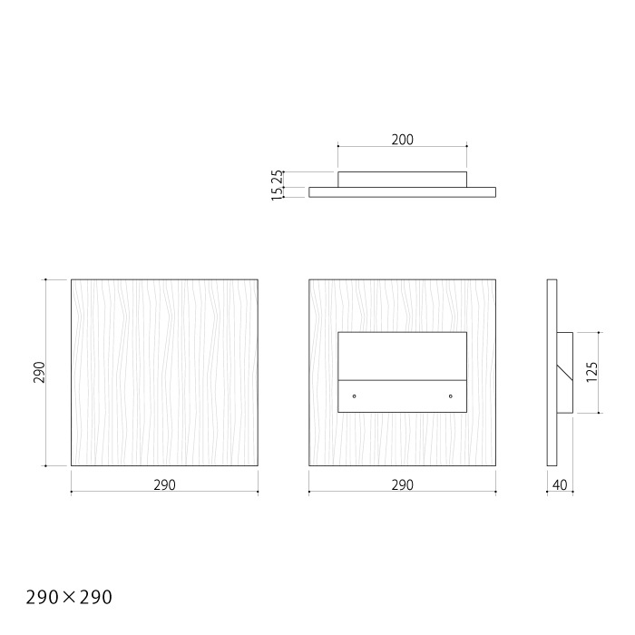 【SABI】壁面看板（杉）