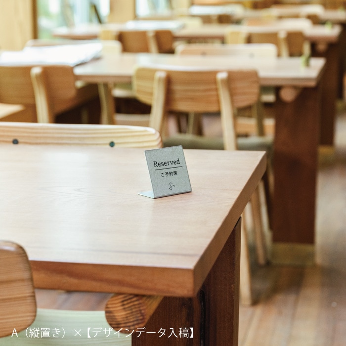 【予約注文専用】卓上QRコードスタンド(シルバー)