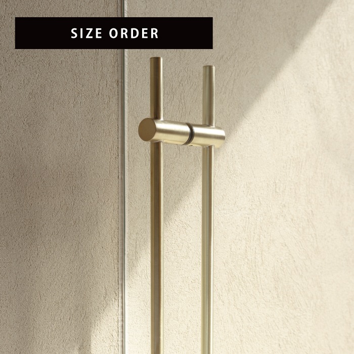 真鍮 ストレートドアハンドル<サイズオーダー>