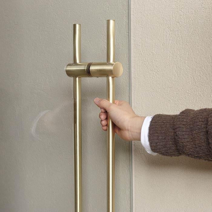 真鍮 ストレートドアハンドル<サイズオーダー>