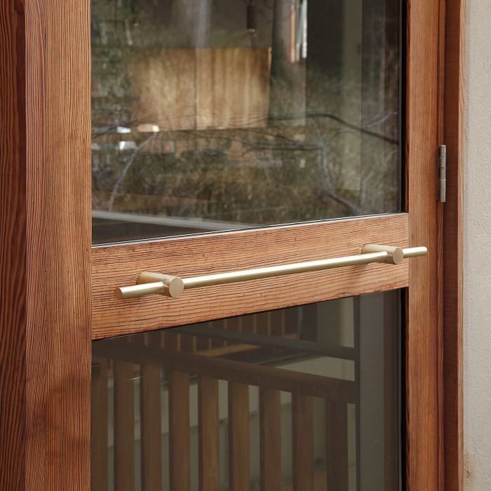 真鍮 ストレートドアハンドル<サイズオーダー>