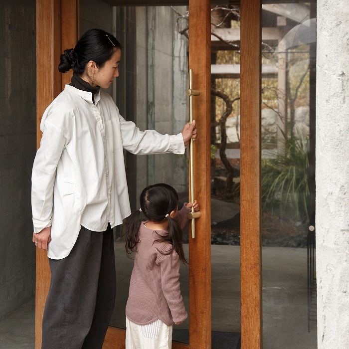 真鍮 ストレートドアハンドル<サイズオーダー>