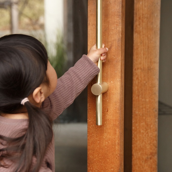 真鍮 ストレートドアハンドル<サイズオーダー>