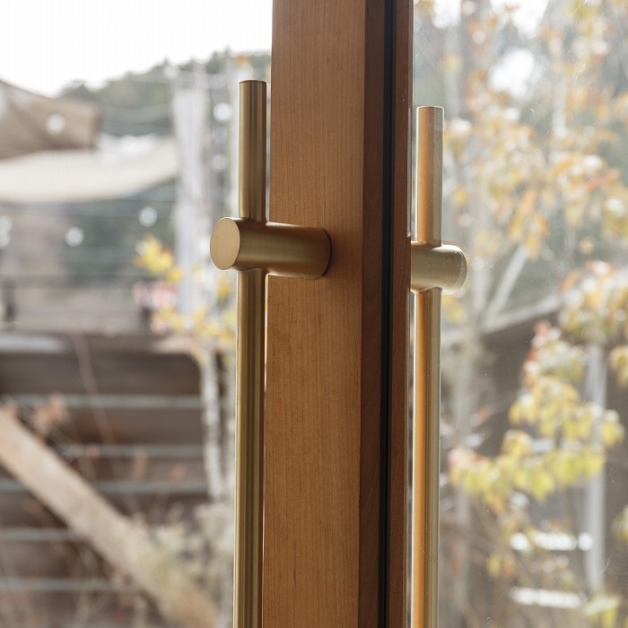 真鍮 ストレートドアハンドル<サイズオーダー>