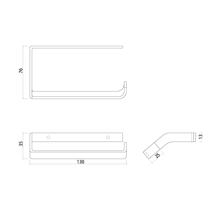 トイレットペーパーホルダー(鉄)
