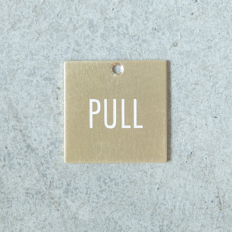 ピクトサイン PUSH／PULL（真鍮） | 看板,サインプレート | オリジナル