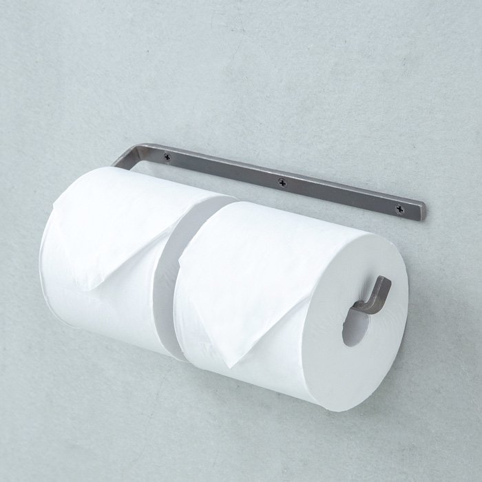 ペーパーホルダー壁付け（鉄）