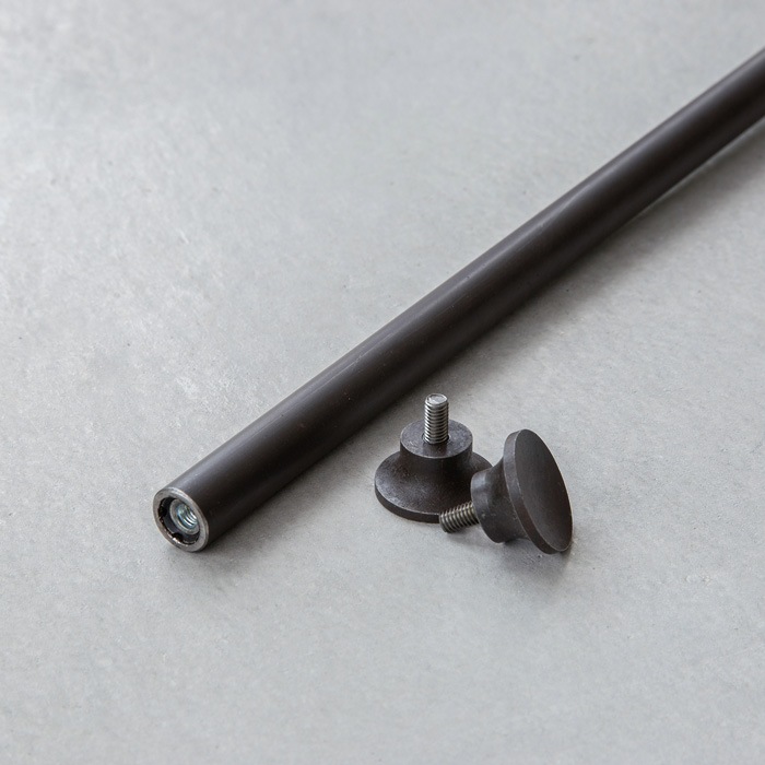 鉄製 カーテンパイプレール Φ17mm