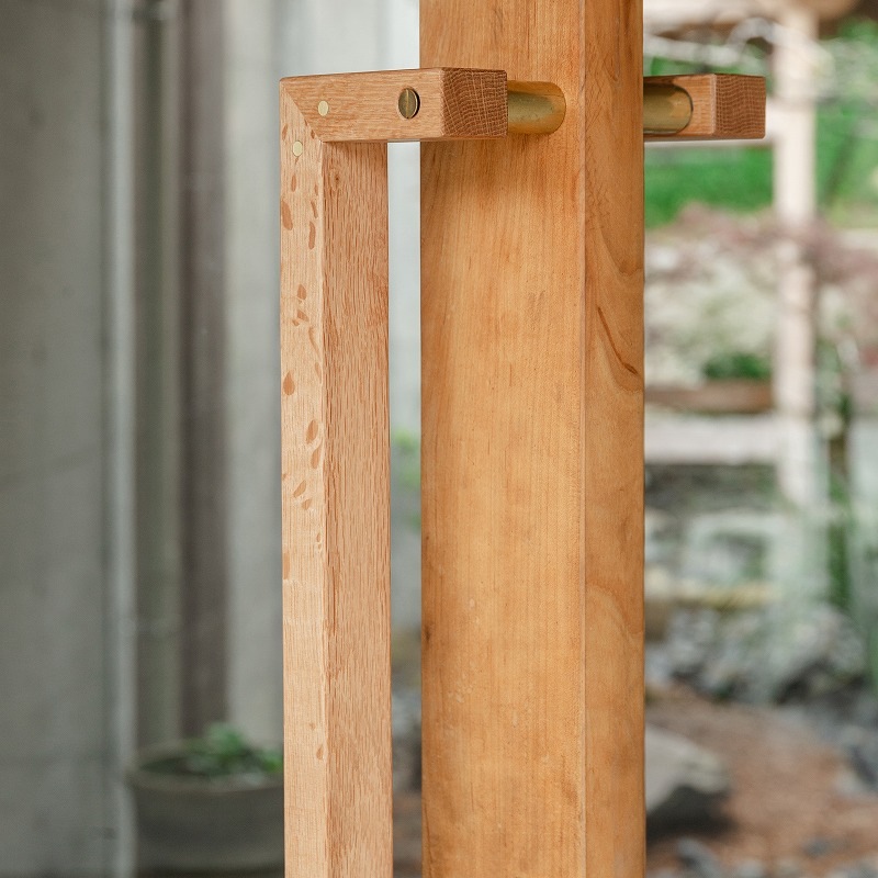 木製 オフセットドアハンドル 櫟(クヌギ)