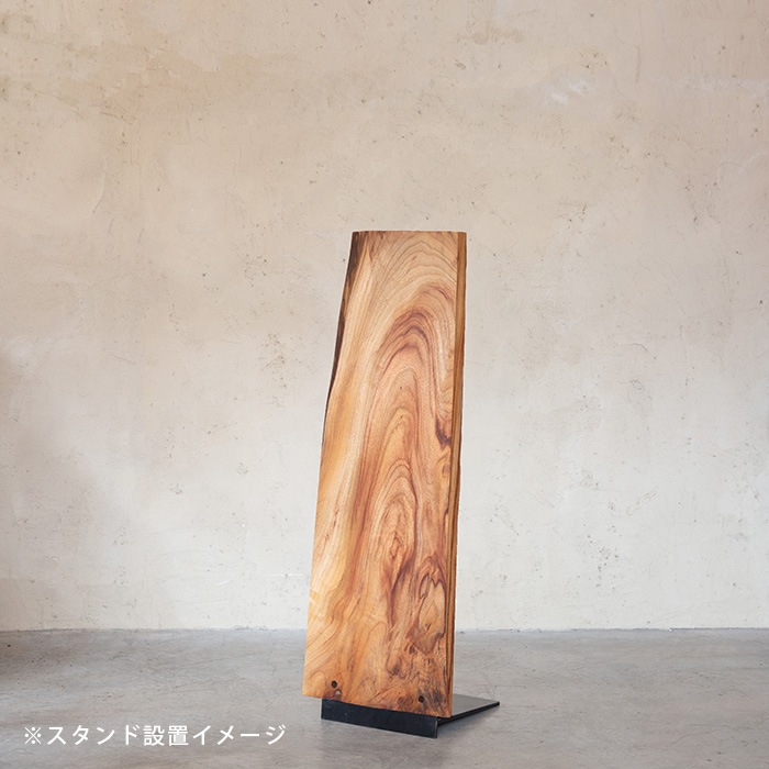 一枚板 無垢 テーブル ハンドメイド 花台 看板 無垢看板 楠 W357 × H1055 × t50 | 看板,一枚板看板