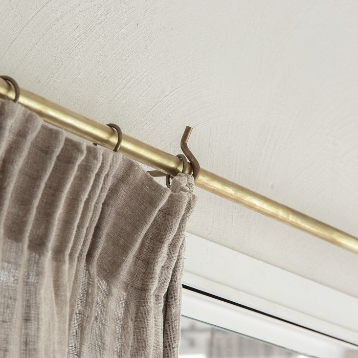 Swan】カーテンレールパイプセット（真鍮） | 金物,カーテンレール