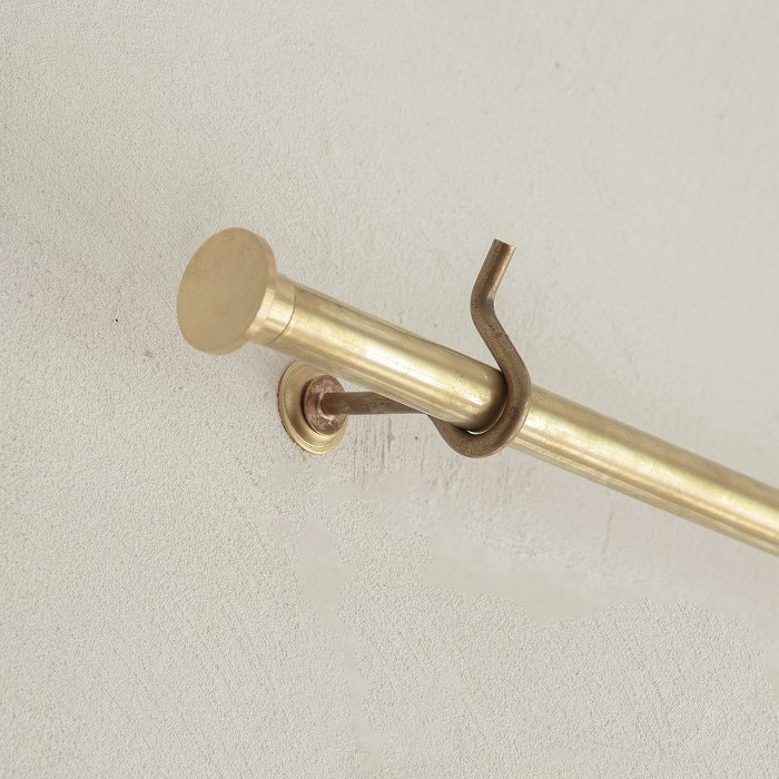 【Swan】カーテンレールパイプセット（真鍮）