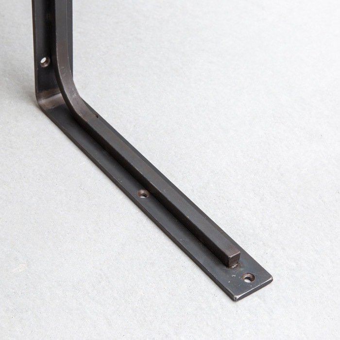 ボッシュリビング　スクエアブラケット ポッシュリビング スクエアブラケットS ブラック W0.8×D8×H8cm