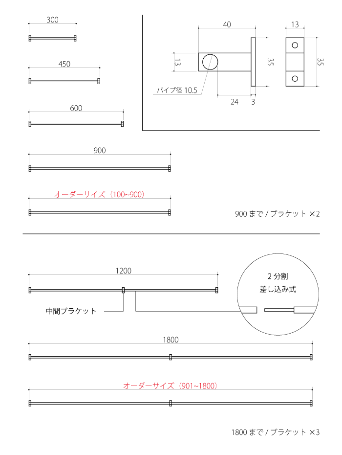【KAKU】レードルハンガー（鉄）