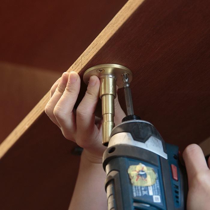 【Swan】フック ロング（真鍮）＜サイズオーダー＞