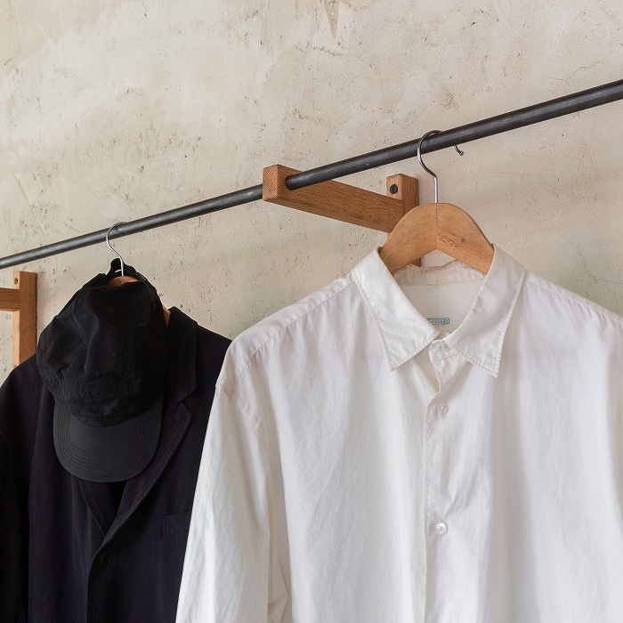 木製 壁付けコートハンガー（鉄）