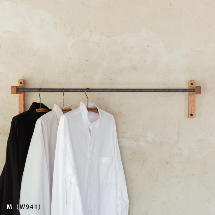 木製 壁付けコートハンガー(鉄)