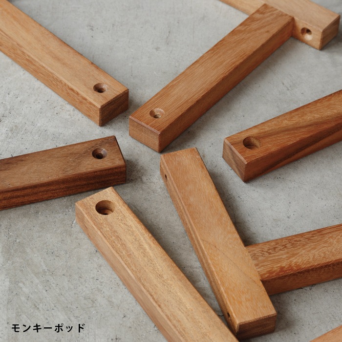 木製 壁付けコートハンガー（鉄）