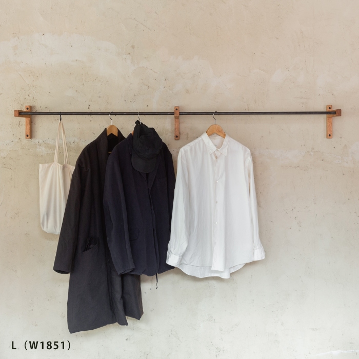 木製 壁付けコートハンガー(鉄)