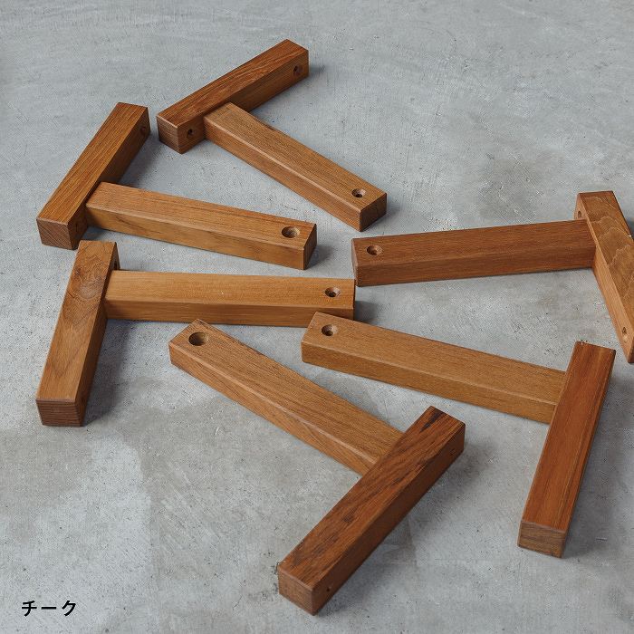 木製 壁付けコートハンガー(鉄)